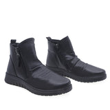 Ghete Dama Casual Anna Viotti Piele Naturala D70-1001 Negru