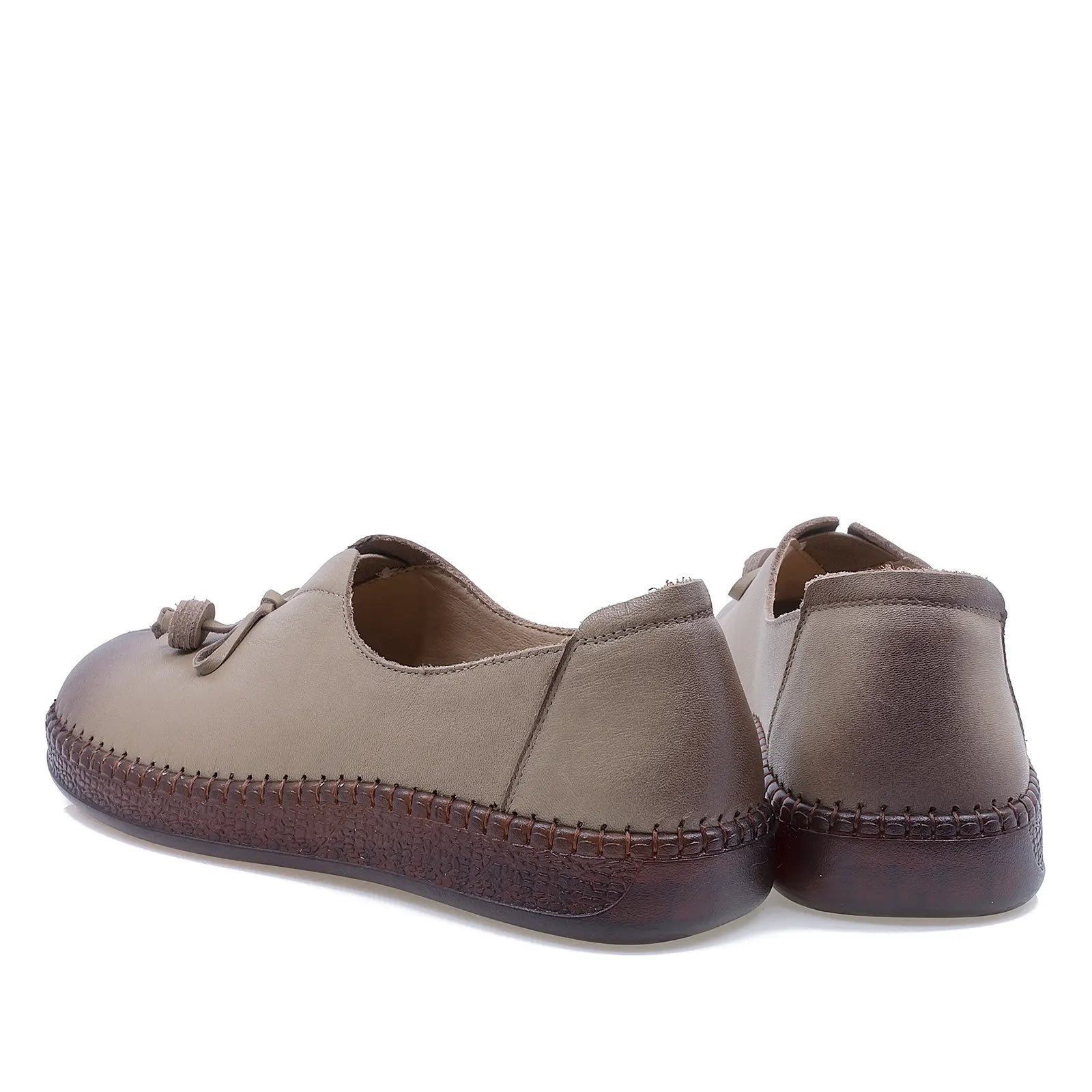 Pantofi dama casual Anna Viotti piele naturala D111-5D68703-6 caffe