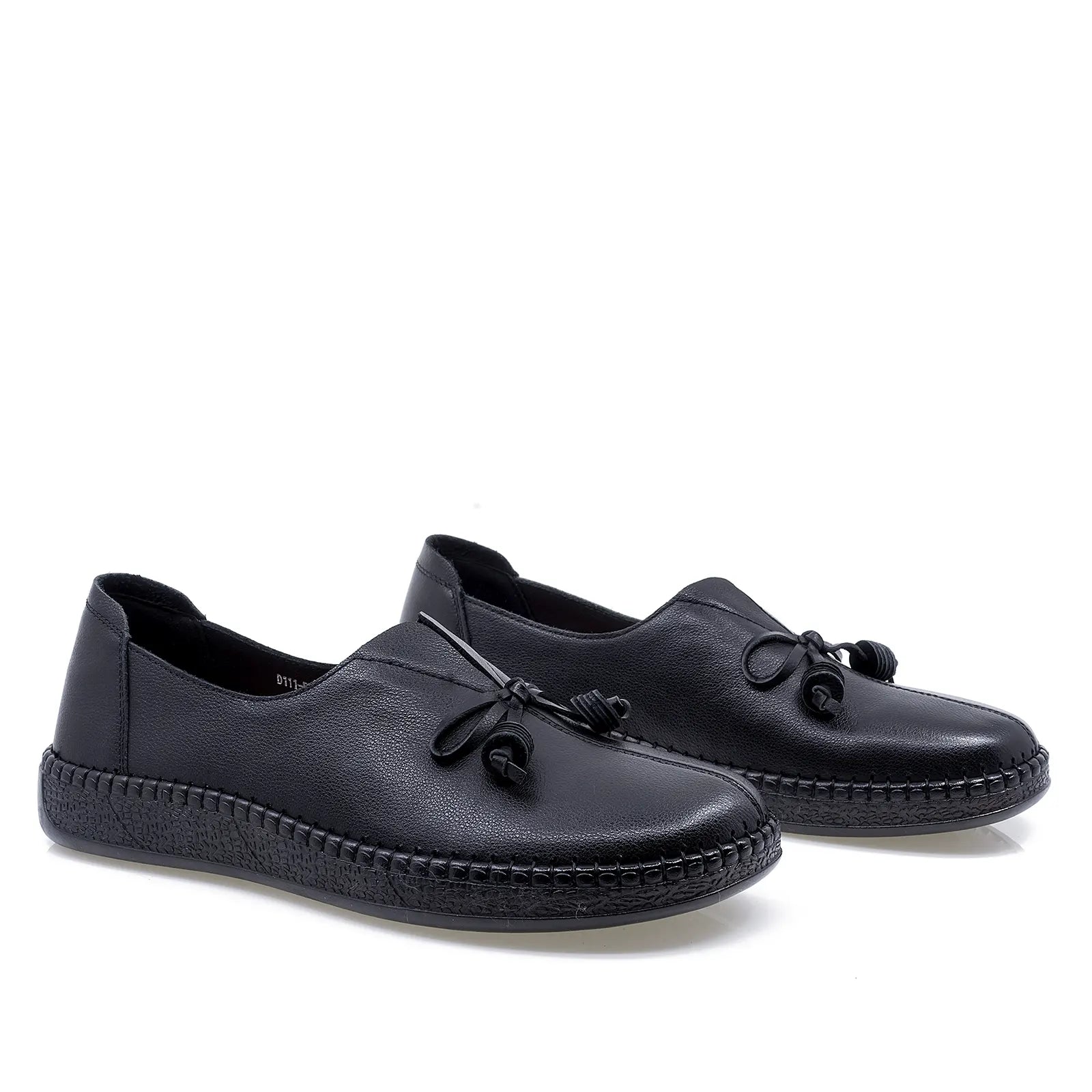 Pantofi dama casual Anna Viotti piele naturala D111-5D68703-6 negru