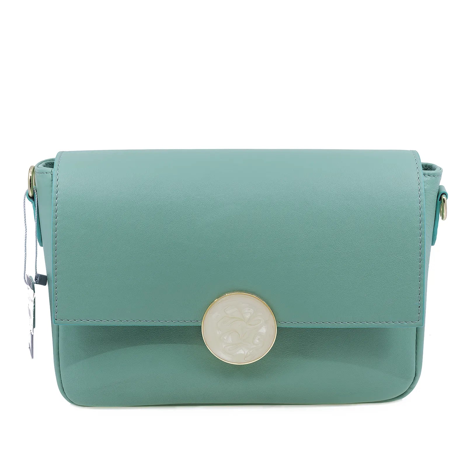 Geantă damă Luna piele naturala 020 verde