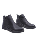 Ghete Dama Casual Anna Viotti Piele Naturala D54-2401-45 Negru