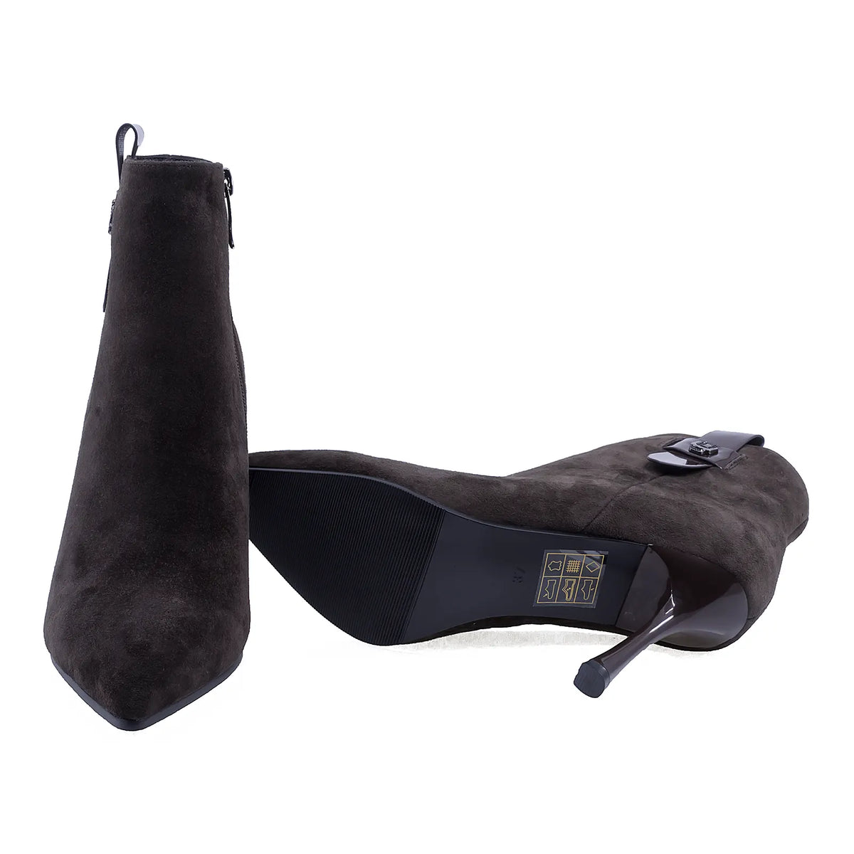 Ghete Dama Elegante Anna Viotti Piele intoarsa D105-8009R-F9-FR641-QPW4-4 maro