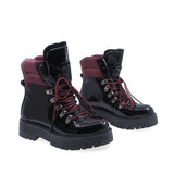 Ghete Dama Casual Anna Viotti Piele Lacuita D15-40313 Negru