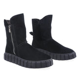 Ghete Dama Casual Anna Viotti Piele Intoarsa D44-4472 Negru