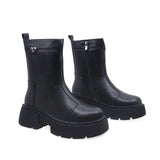 Ghete Dama Casual Anna Viotti Piele Naturala D106-2670-A525 Negru