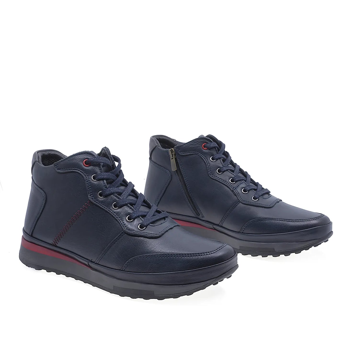 Ghete barbati casual Goretti piele naturala B17-1320 bleumarin