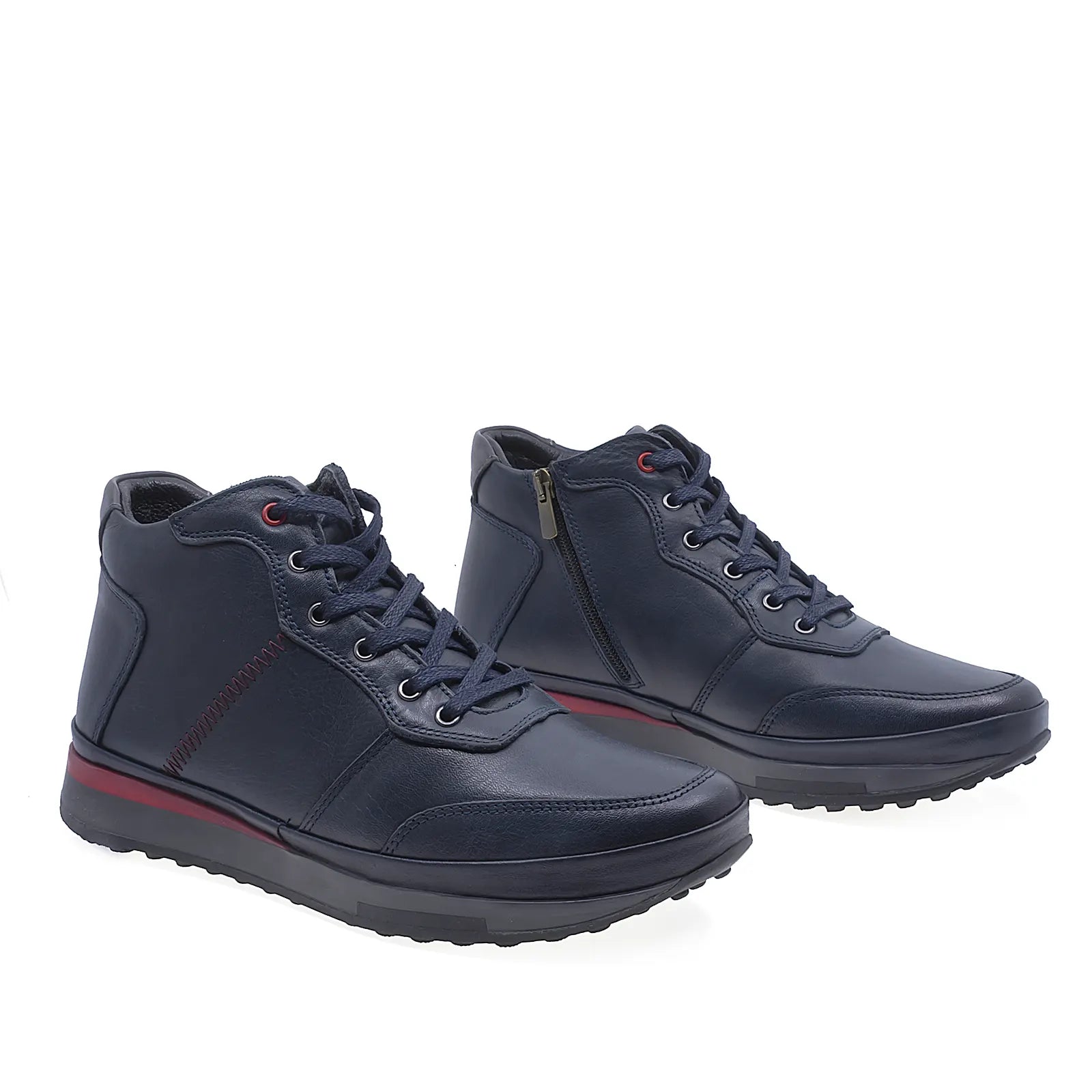 Ghete barbati casual Goretti piele naturala B17-1320 bleumarin