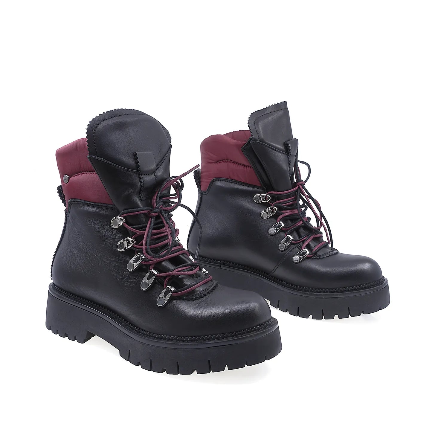 Ghete Dama Casual Anna Viotti Piele Naturala D15-40313 Negru