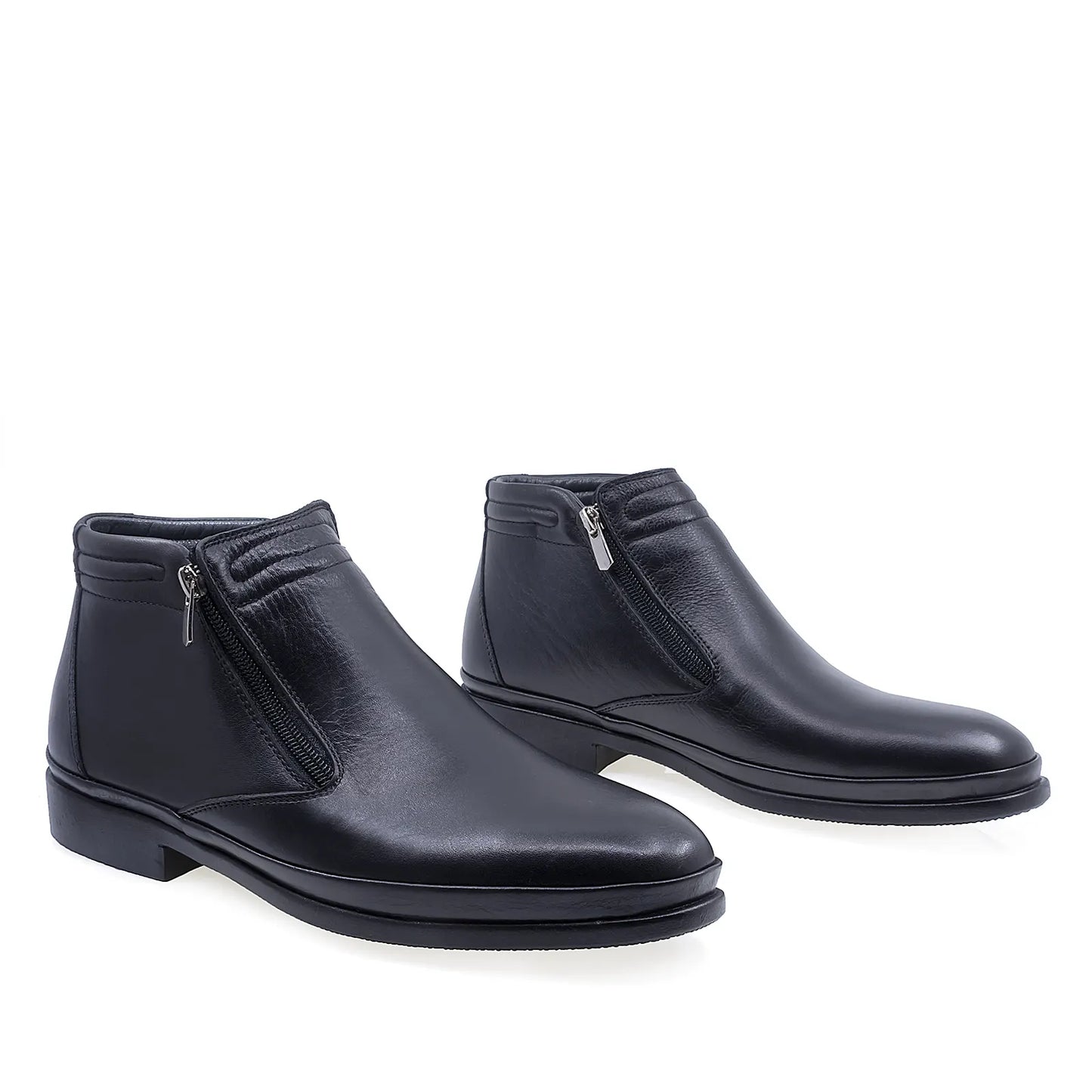 Ghete barbati casual Goretti piele naturala B41-124 negru