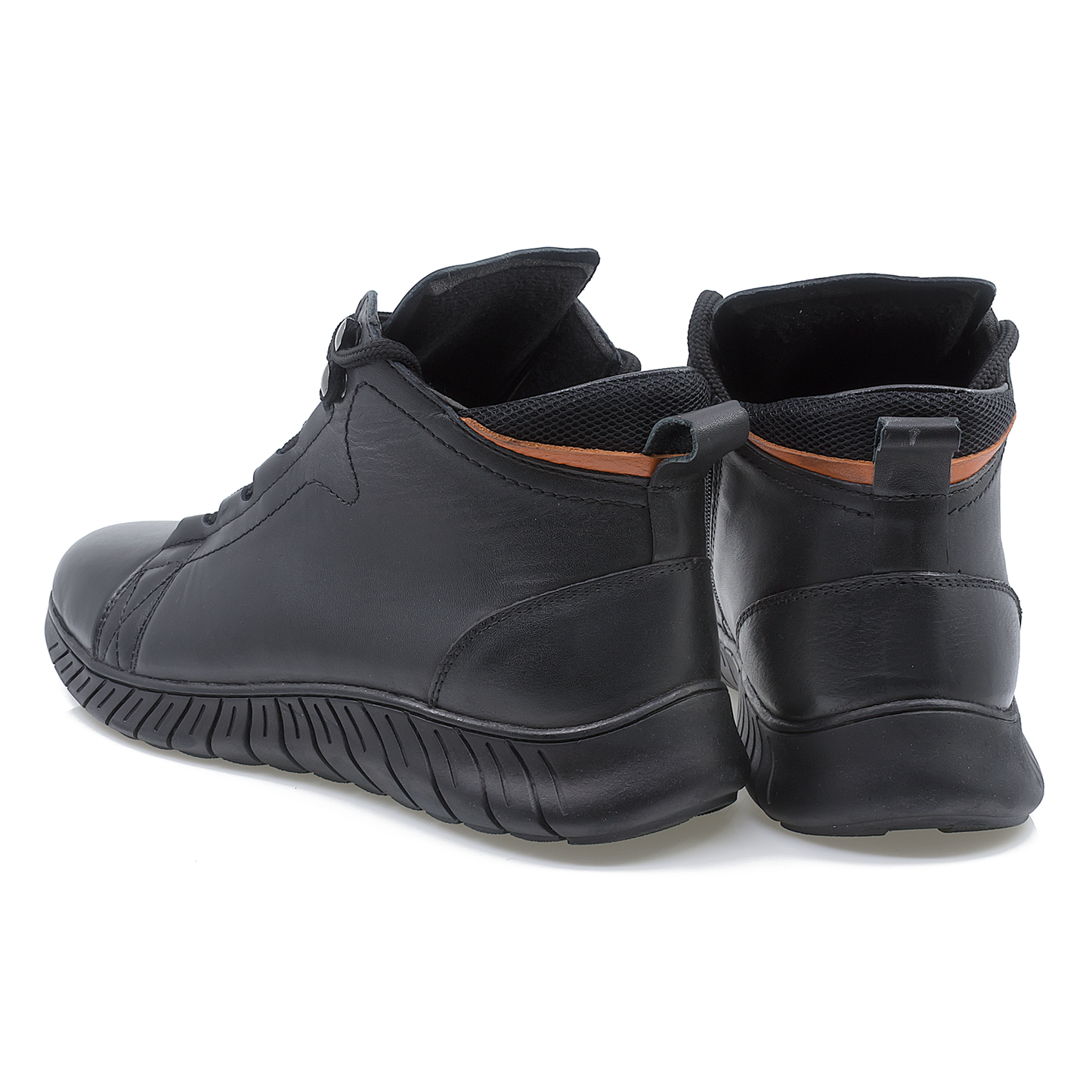 Ghete barbati Goretti din piele naturala B64-1954 negru