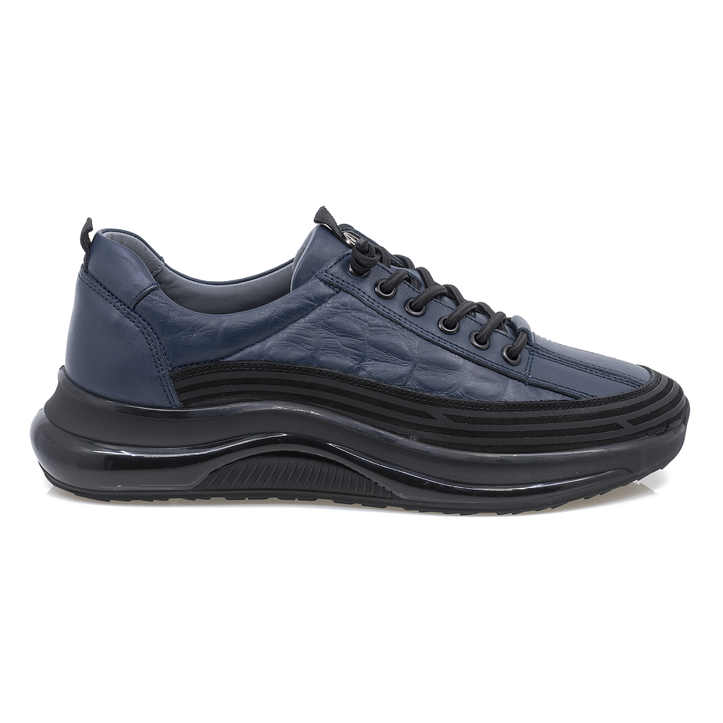  Pantofi barbati casual Goretti din piela naturala  B67-2402 blue