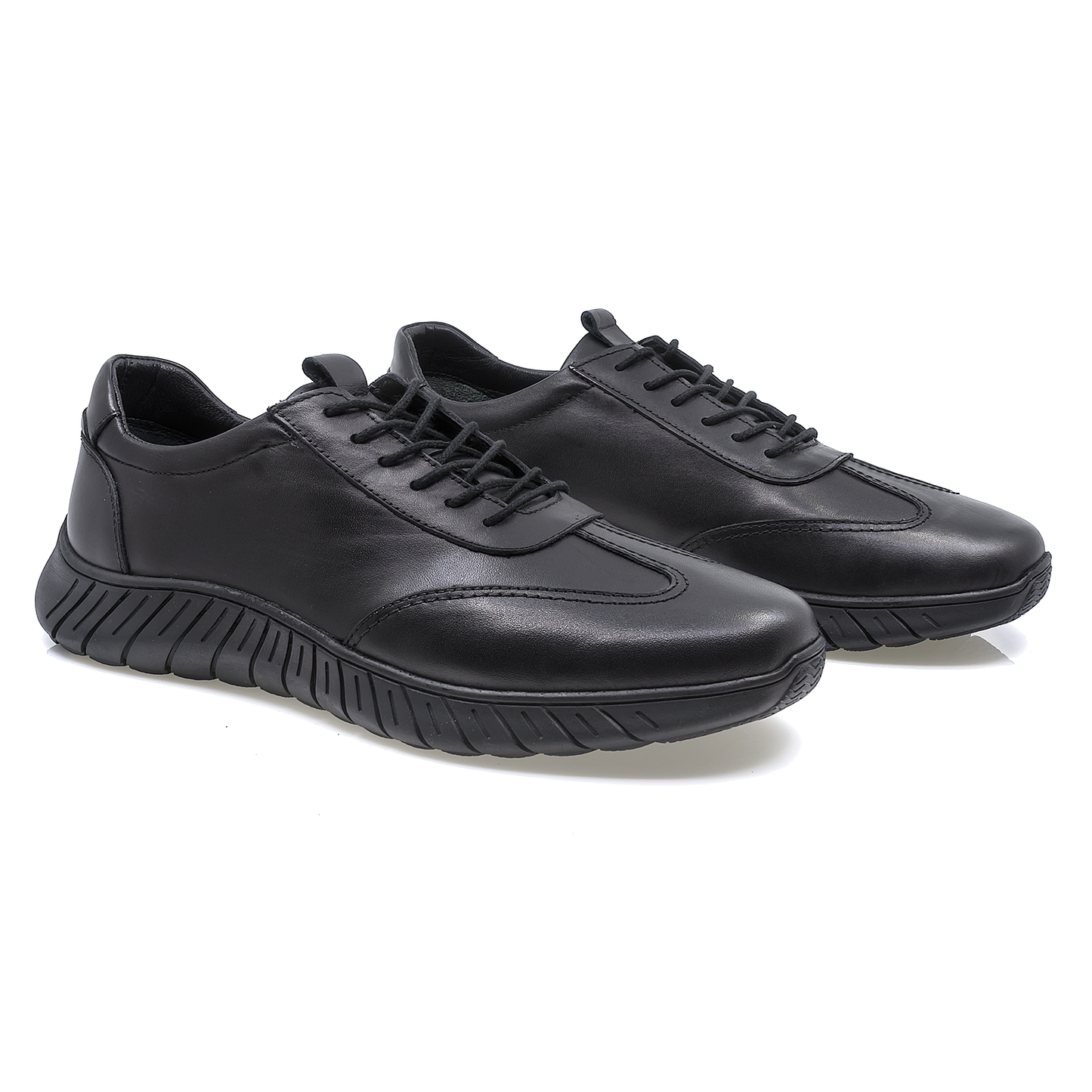 Pantofi barbati casual Goretti din piela naturala B64-2450 negru