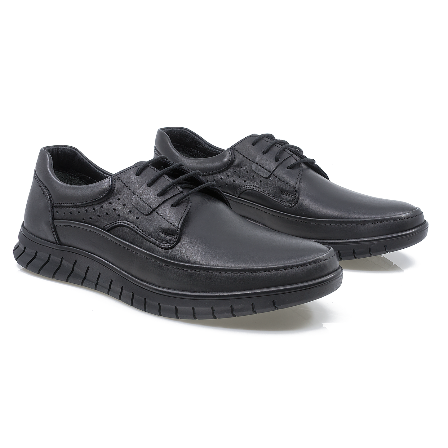 Pantofi barbati Goretti Din piele naturala B64-3640 negru