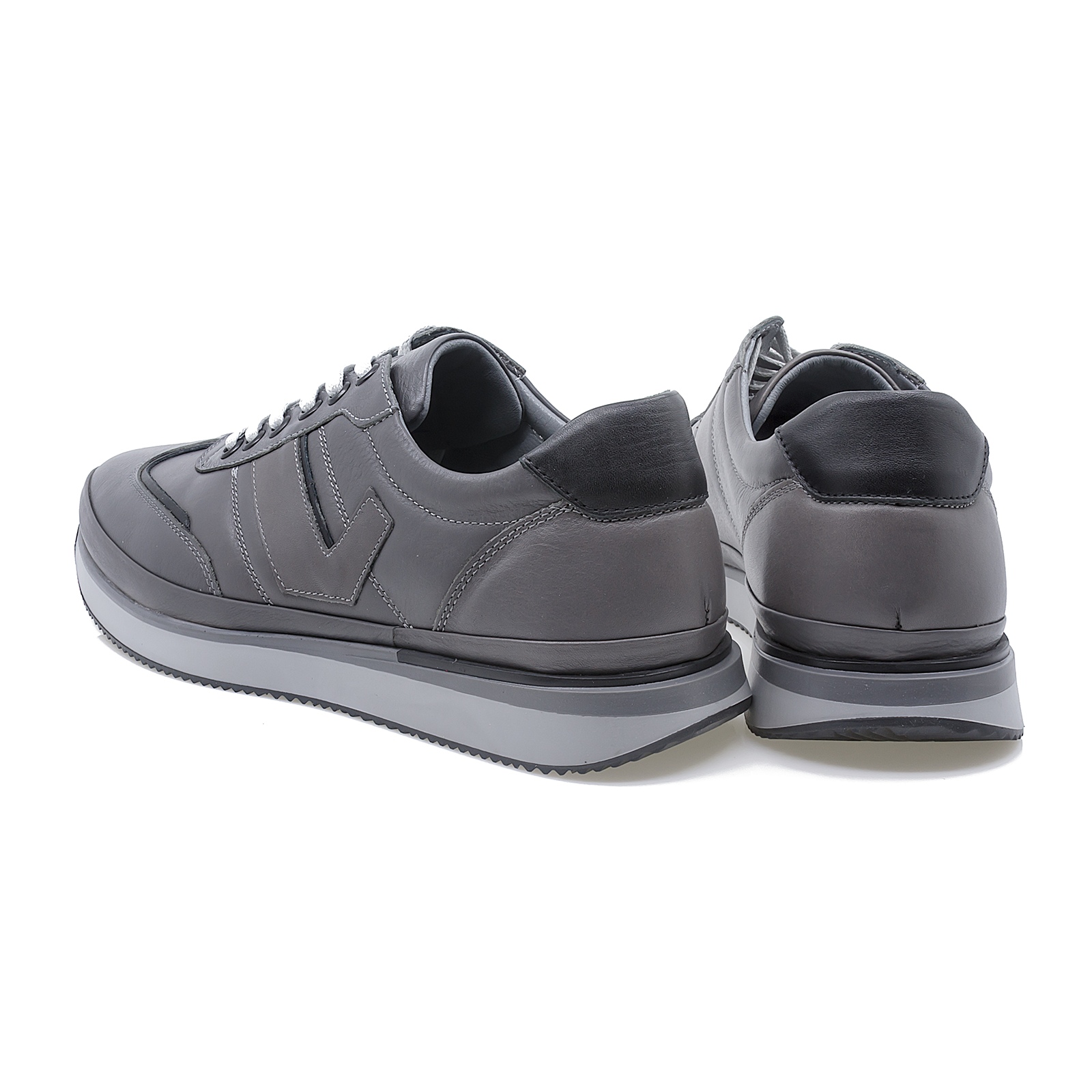 Pantofi barbati Goretti Din piele naturala B67-2406 gri