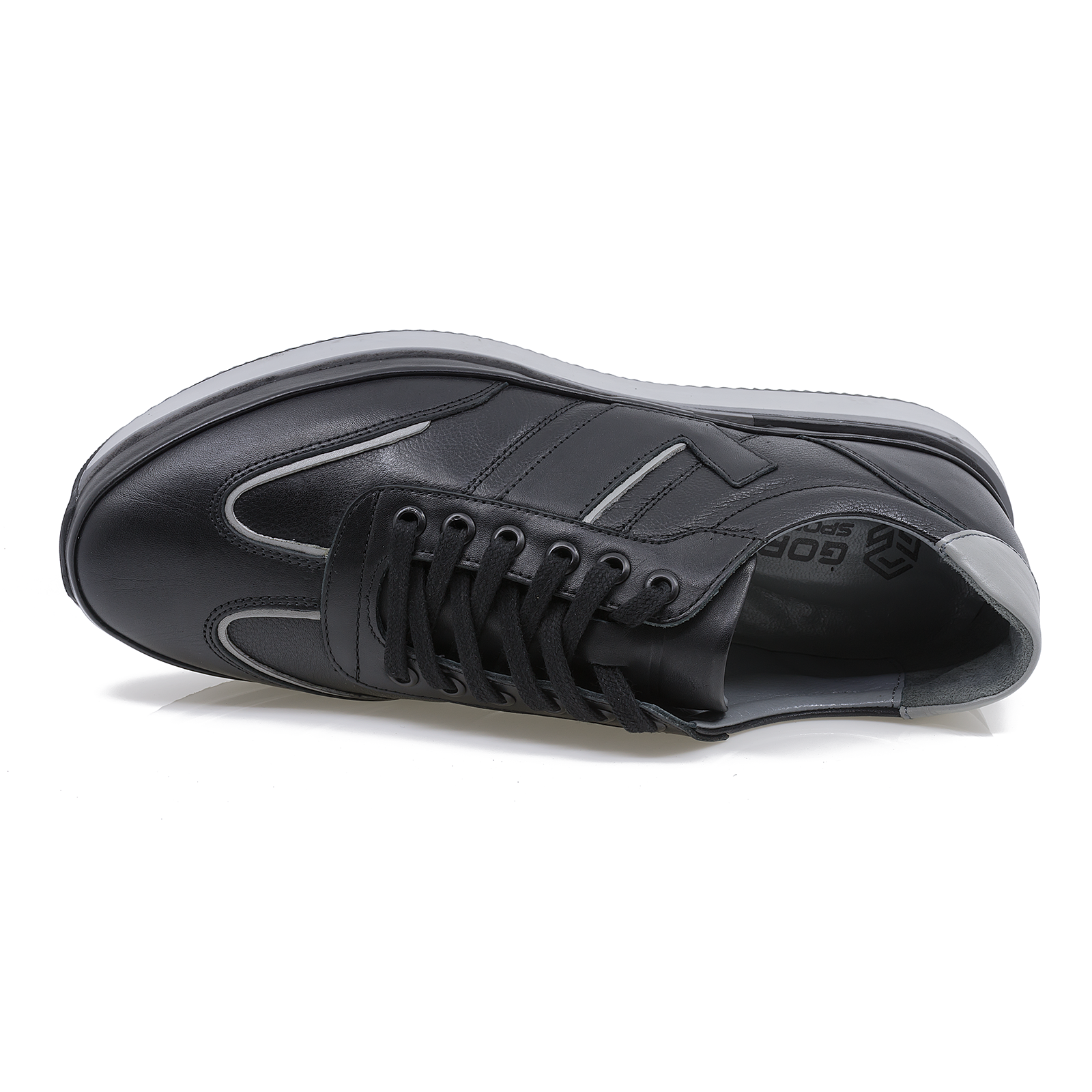 Pantofi barbati Goretti Din piele naturala B67-2406 negru
