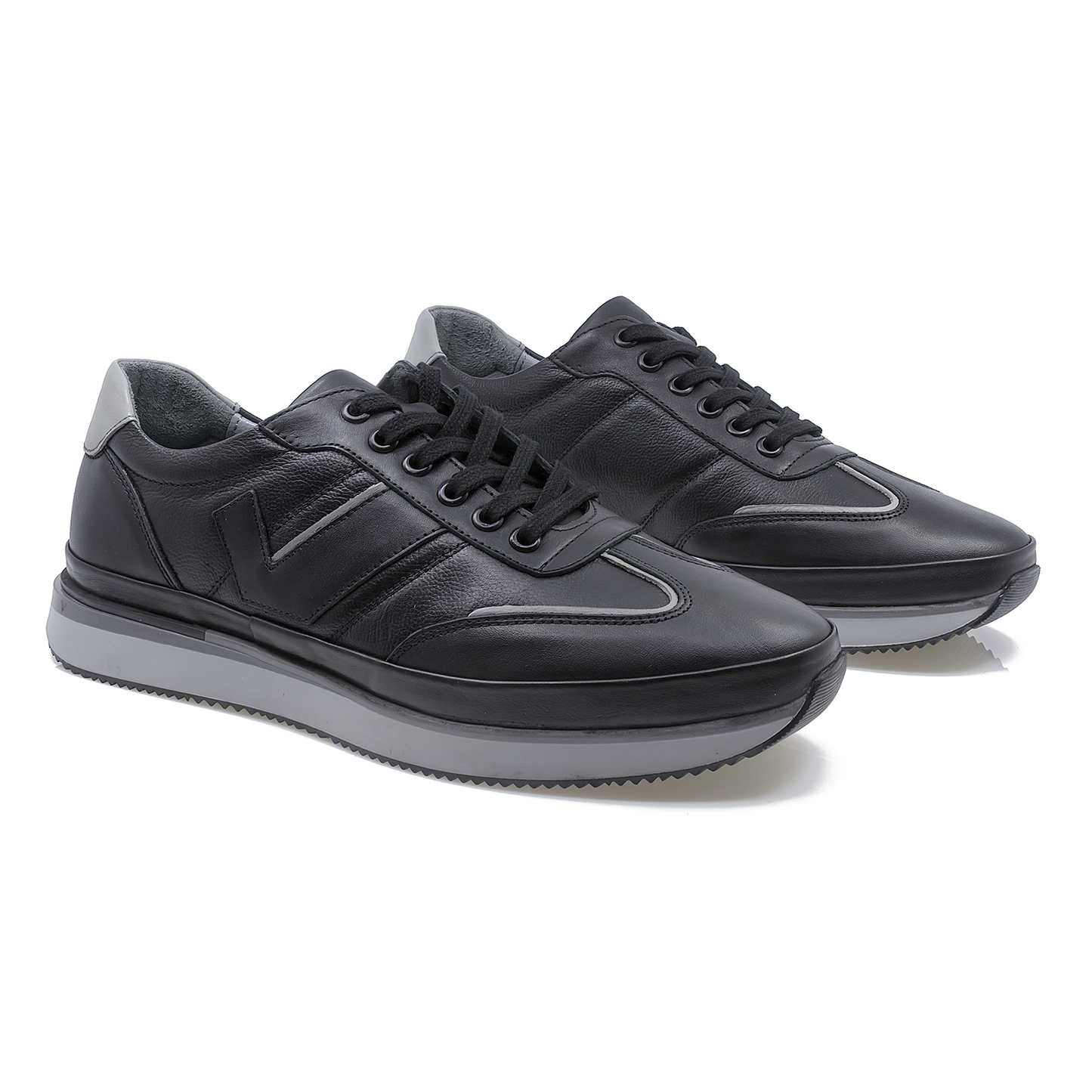 Pantofi barbati Goretti Din piele naturala B67-2406 negru