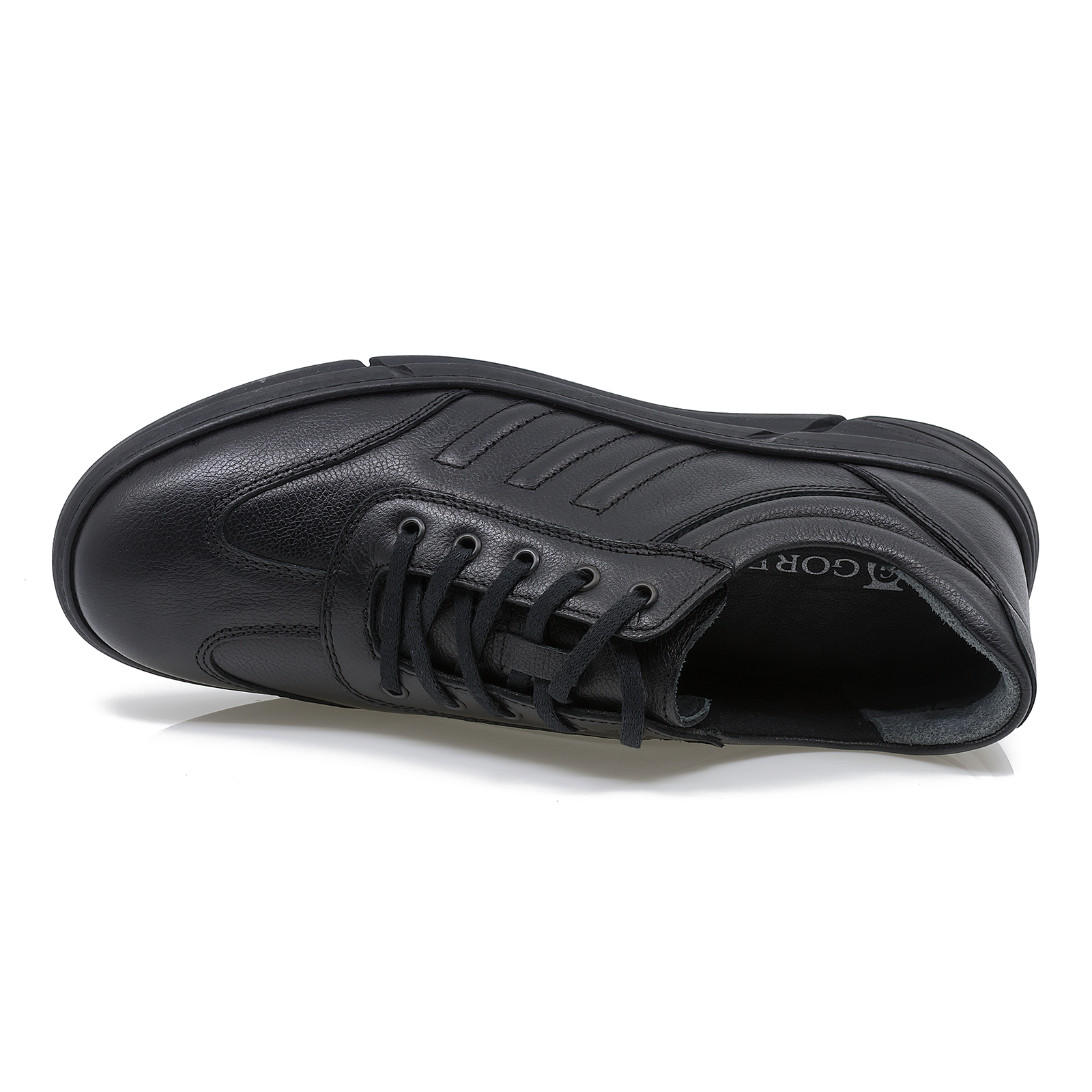 Pantofi barbati casual Goretti din piela naturala B69-101 negru