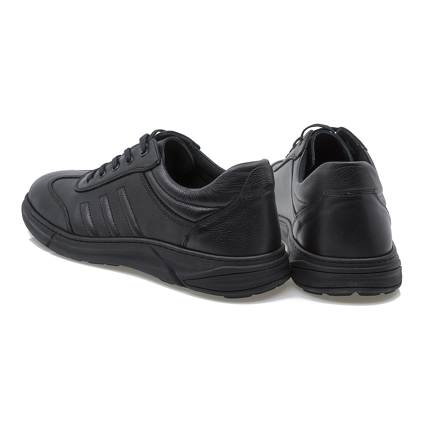 Pantofi barbati casual Goretti din piela naturala B69-101 negru