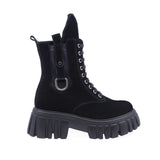 Ghete Dama Casual Anna Viotti Piele Intoarsa D44-4408 Negru