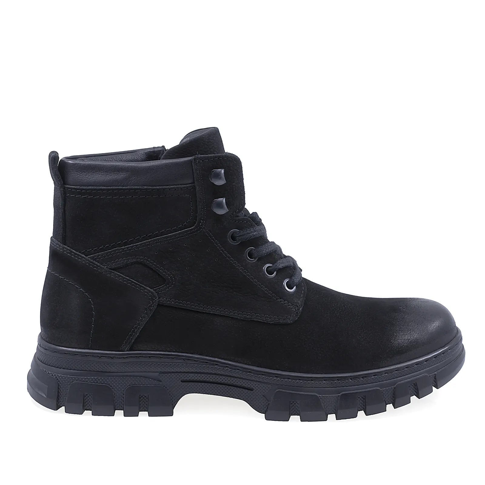 Ghete barbati casual Goretti piele nubuc B36-1143 negru