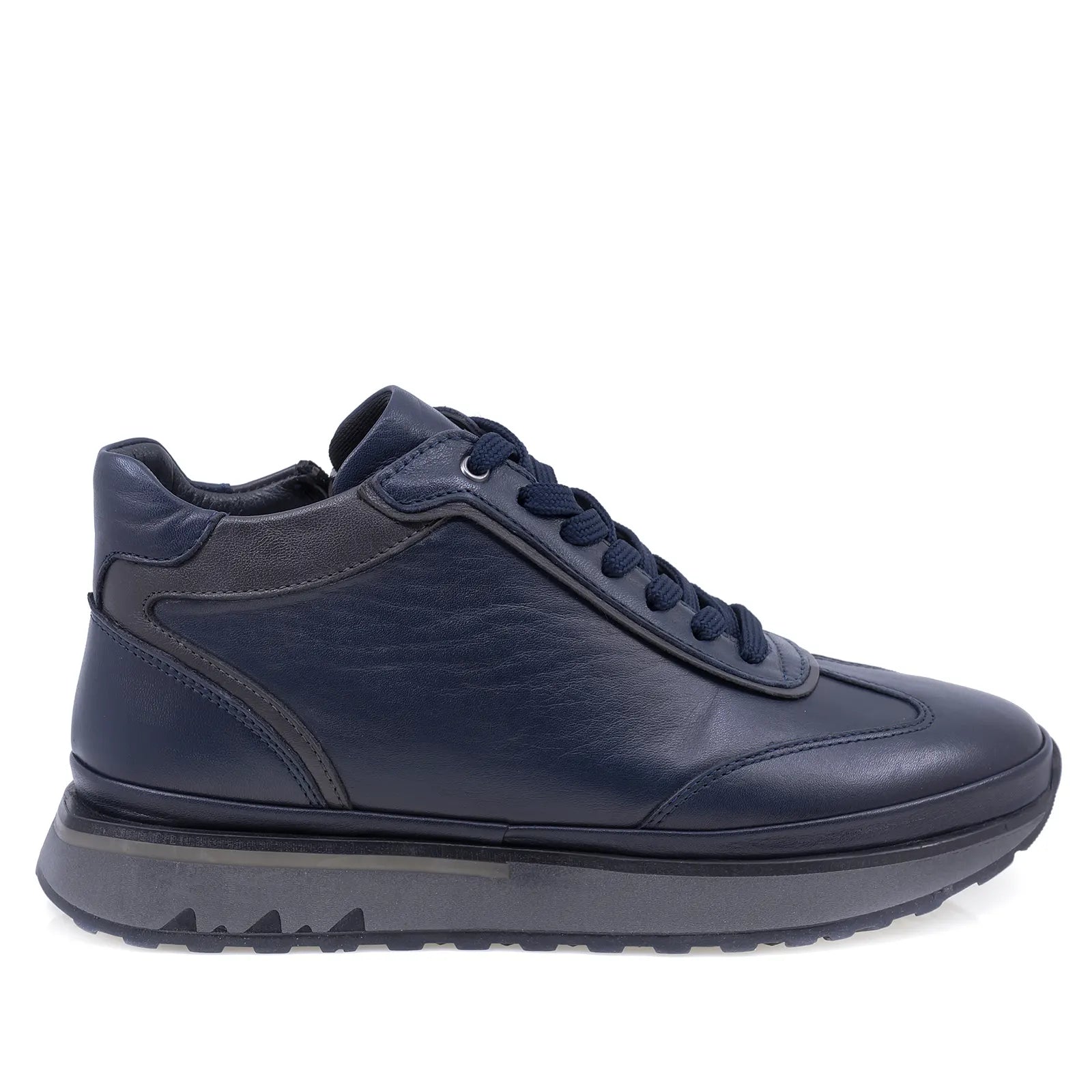 Ghete barbati casual Goretti piele naturala B17-3066 bleumarin