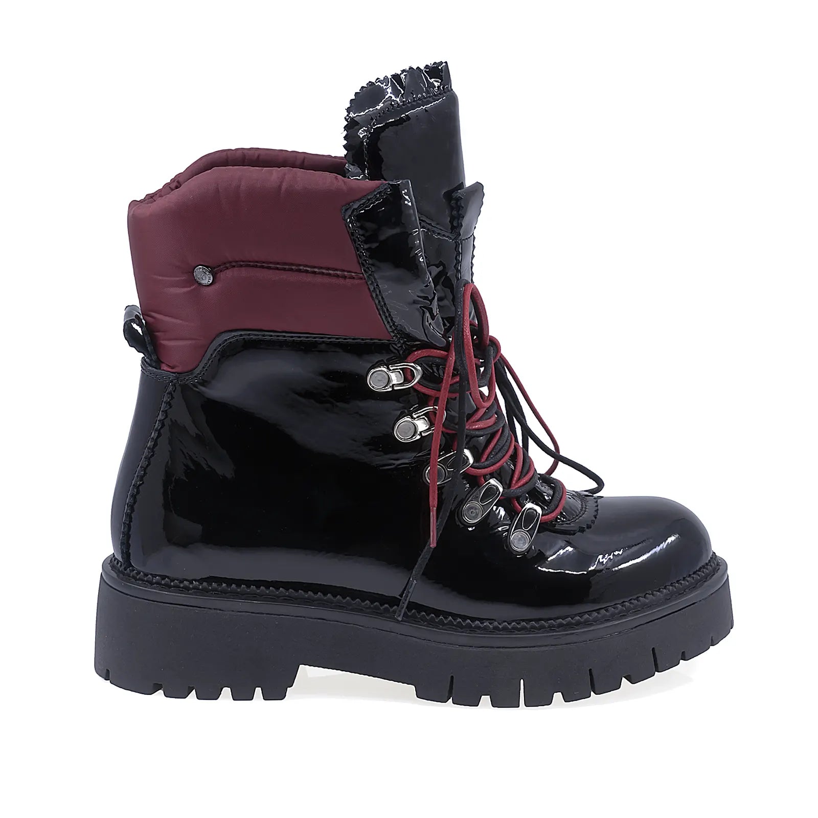 Ghete Dama Casual Anna Viotti Piele Lacuita D15-40313 Negru