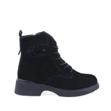 Ghete Dama Casual Anna Viotti Piele Intoarsa D106-F11312-C7702 Negru