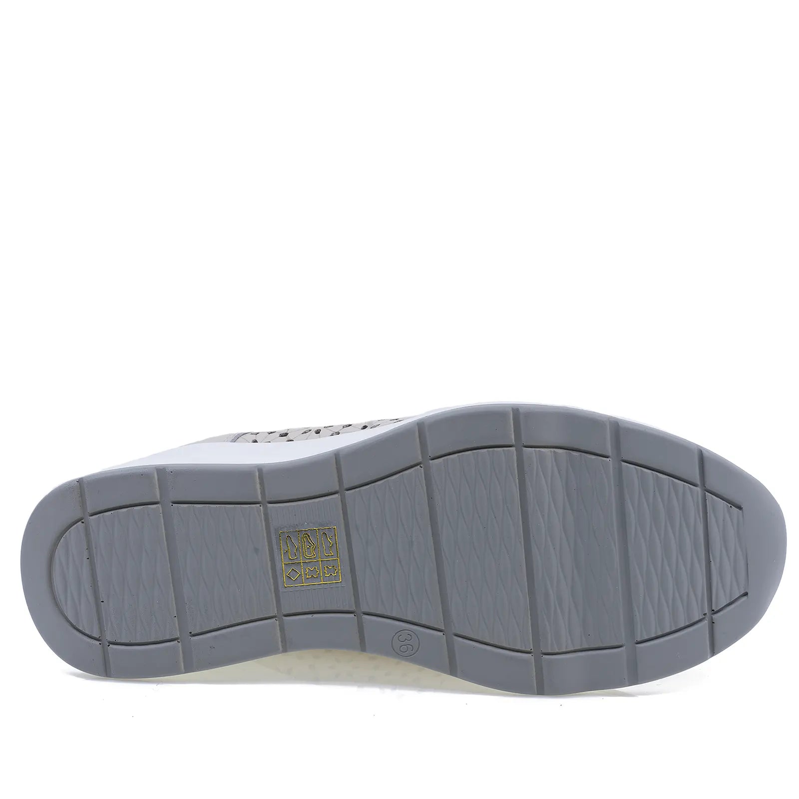 Pantofi dama casual Anna Viotti piele naturla D111-85121 gri deschis