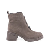 Ghete Dama Casual Anna Viotti Piele Intoarsa D106-F11239-A602-1 Taupe