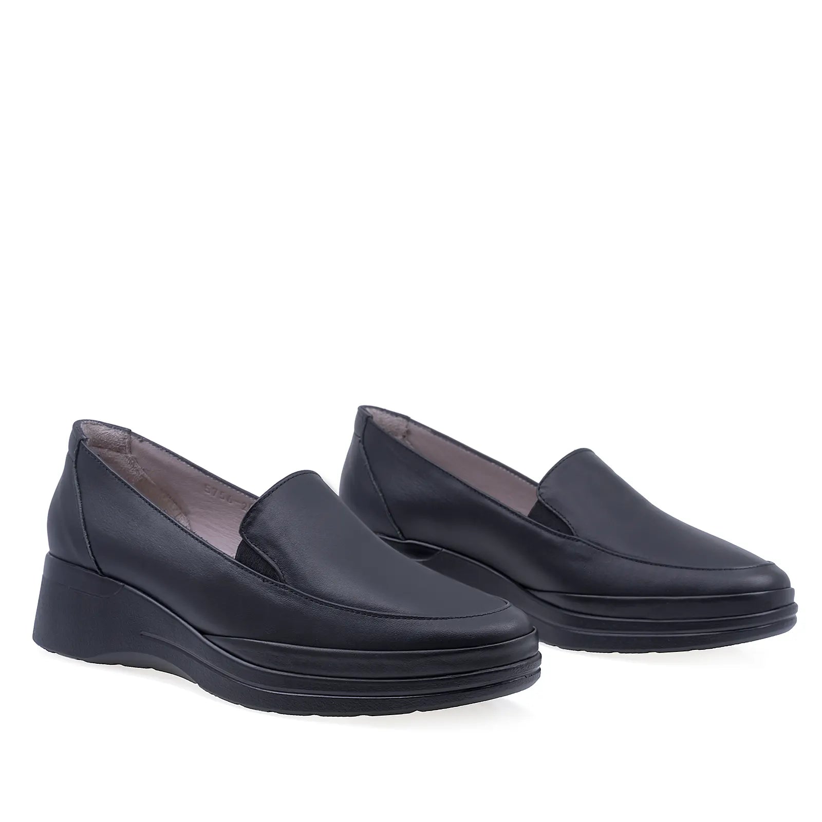 Pantofi Dama Casual Anna Viotti Piele Naturala D50-5756 Negru