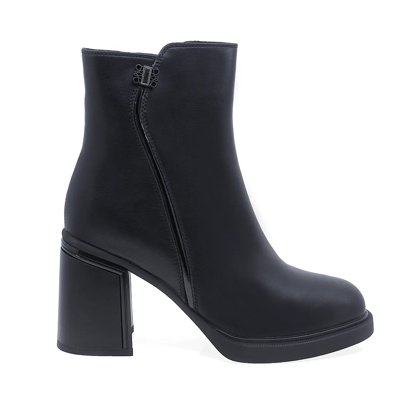 Ghete Dama Casual Anna Viotti Piele Naturala D106-D351-F533 Negru