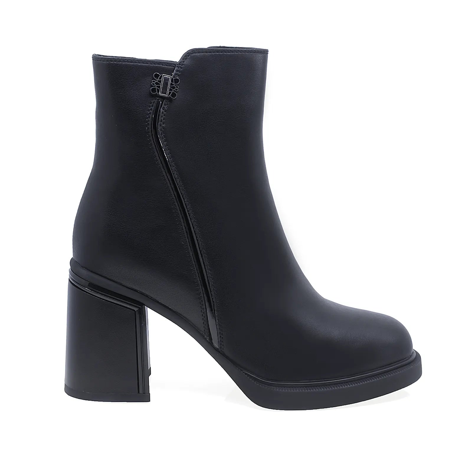 Ghete Dama Casual Anna Viotti Piele Naturala D106-D351-F533 Negru