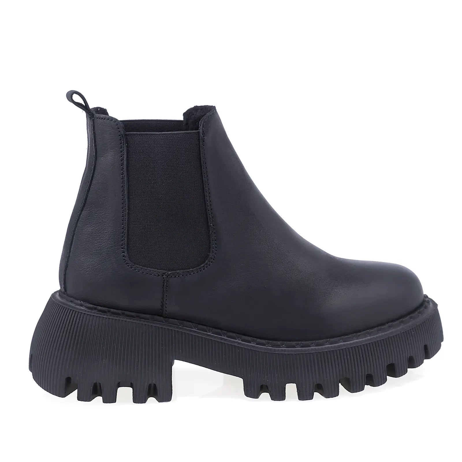 Ghete Dama Casual Anna Viotti Piele Naturala D44-4232B Negru