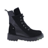 Ghete Dama Casual Anna Viotti Piele Intoarsa/bizon D44-4596 Negru