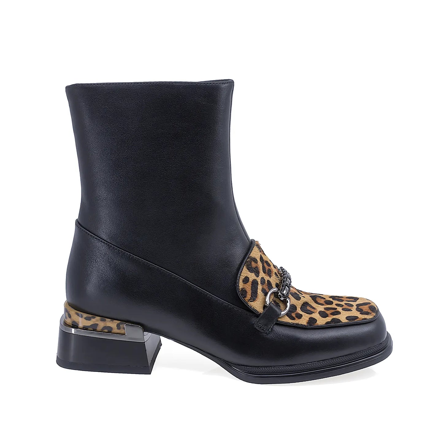 Ghete Dama Elegante Anna Viotti Piele Naturala D107-PV4407-295441-R-2 Negru