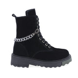 Ghete Dama Casual Anna Viotti Piele Intoarsa D44-4514 Negru