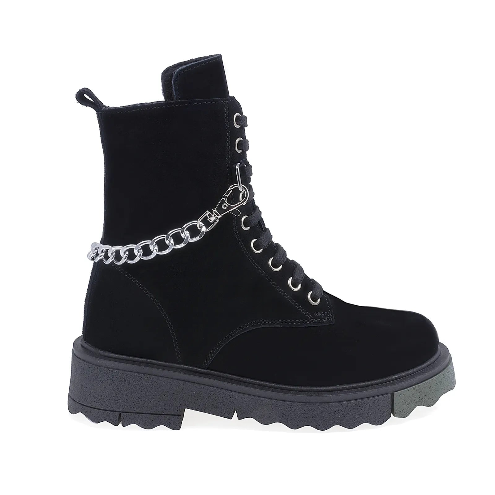 Ghete Dama Casual Anna Viotti Piele Intoarsa D44-4514 Negru