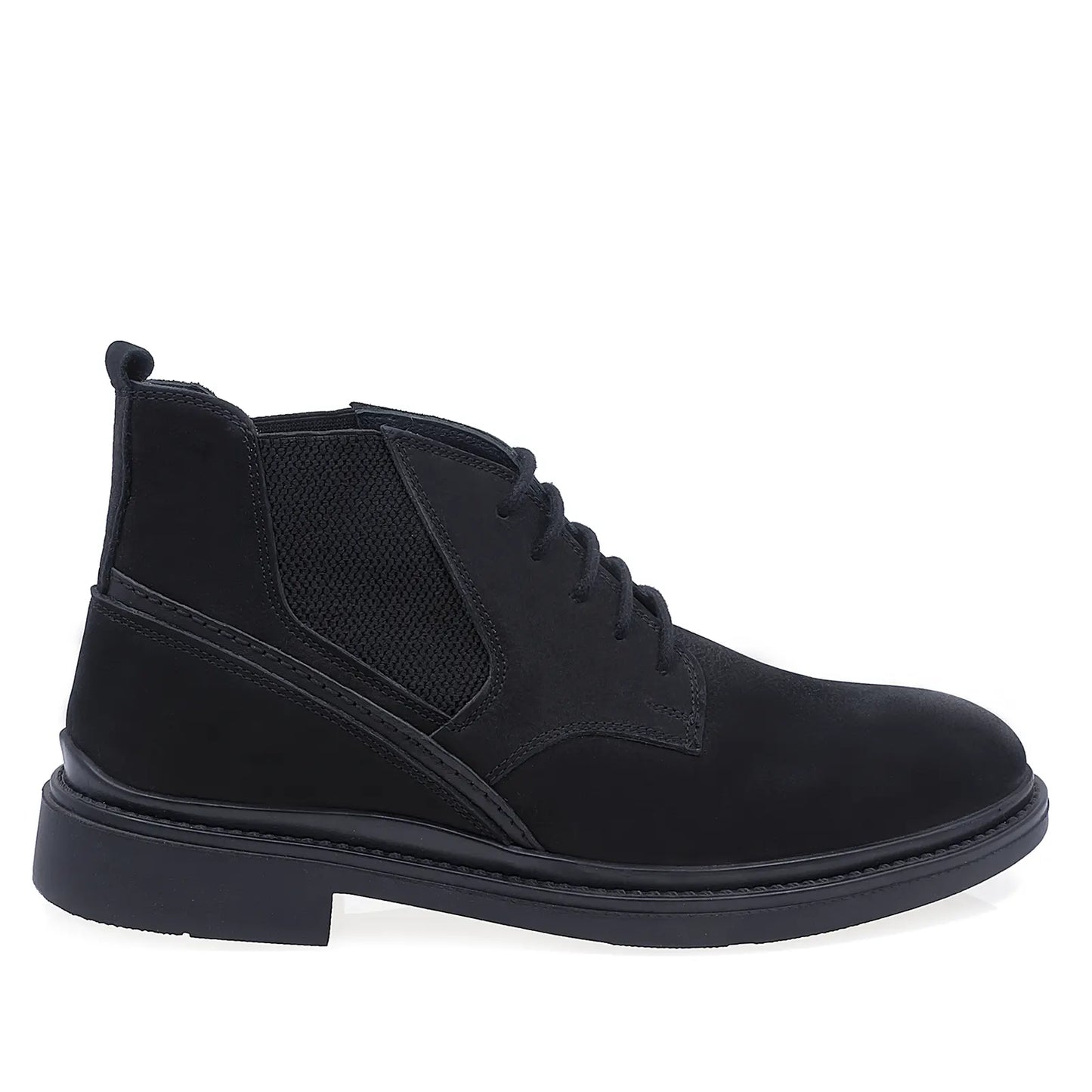 Ghete barbati casual Goretti piele nubuc B24-2210 negru