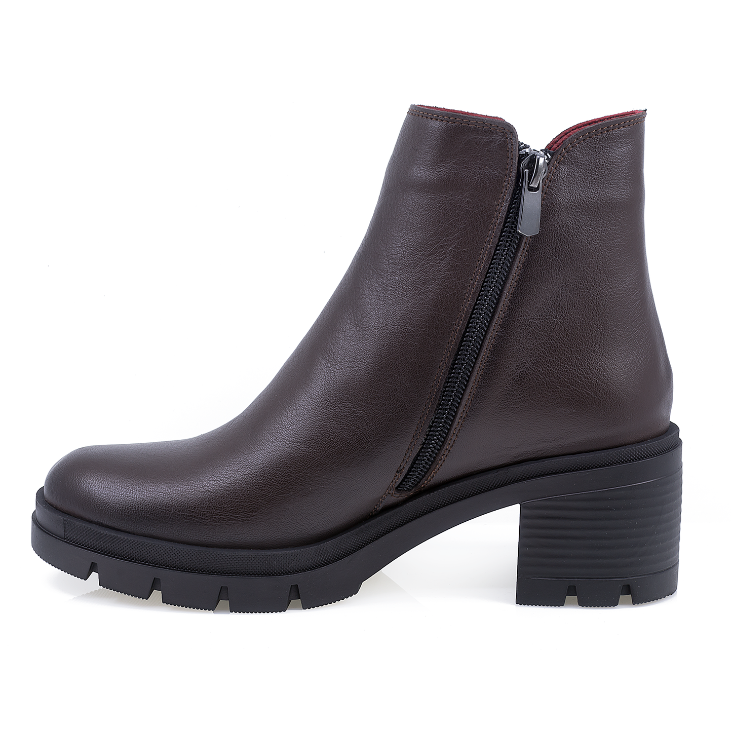 Ghete dama Anna Viotti din piele naturala D54-741 maro