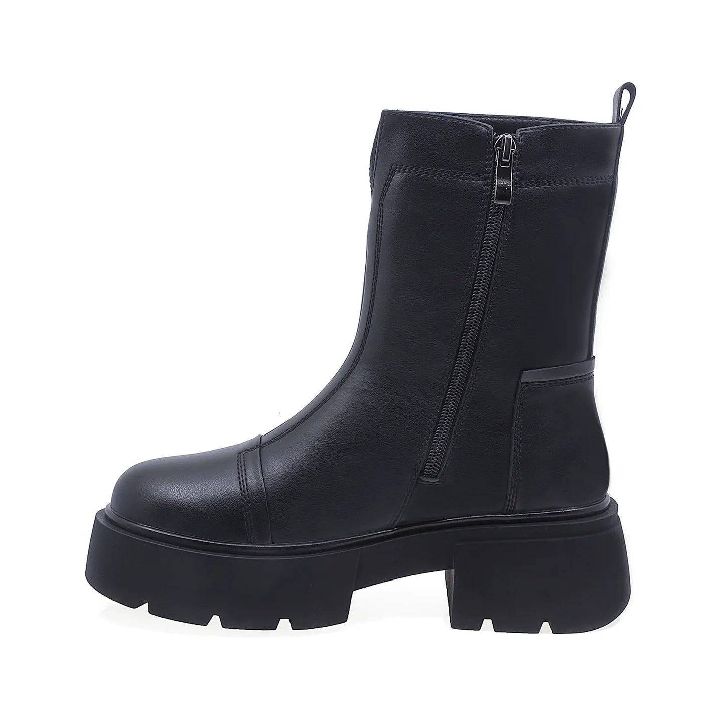 Ghete Dama Casual Anna Viotti Piele Naturala D106-2670-A525 Negru