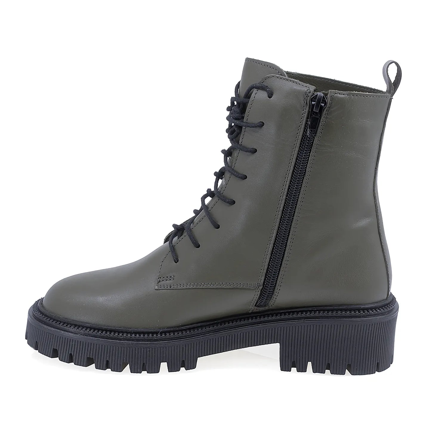 Ghete Dama Casual Anna Viotti Piele Naturala D44-4474 Kaki