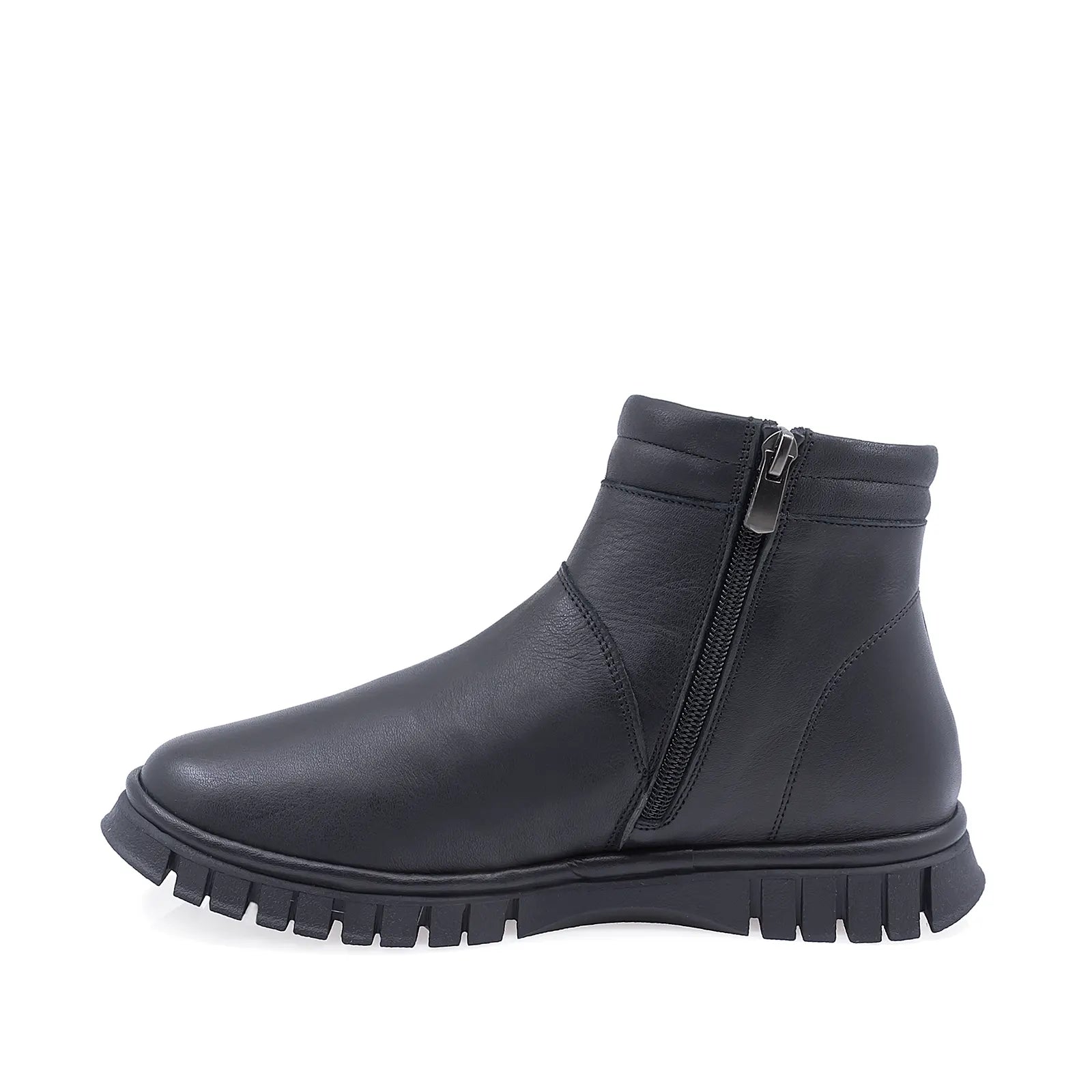 Ghete Dama Casual Anna Viotti Piele Naturala D45-25407-01 Negru