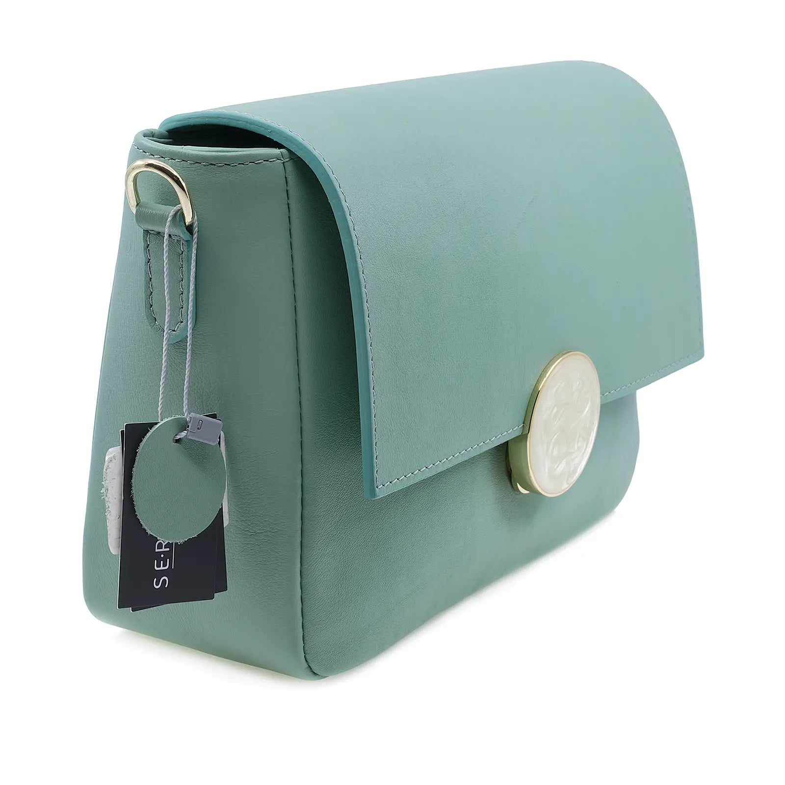 Geantă damă Luna piele naturala 020 verde