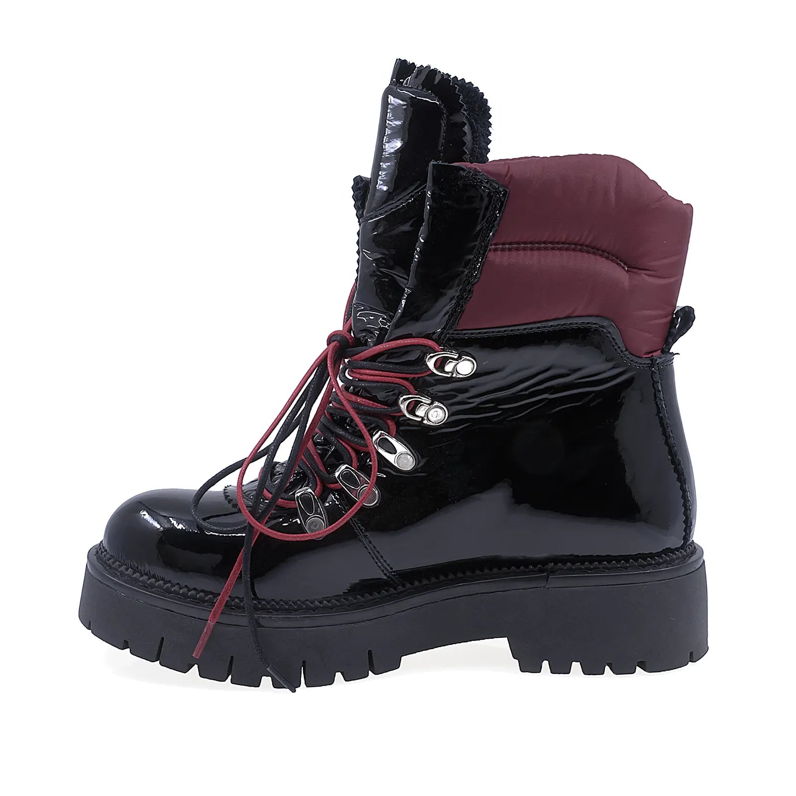 Ghete Dama Casual Anna Viotti Piele Lacuita D15-40313 Negru