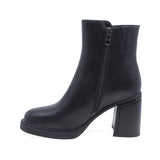 Ghete Dama Casual Anna Viotti Piele Naturala D106-D351-F533 Negru