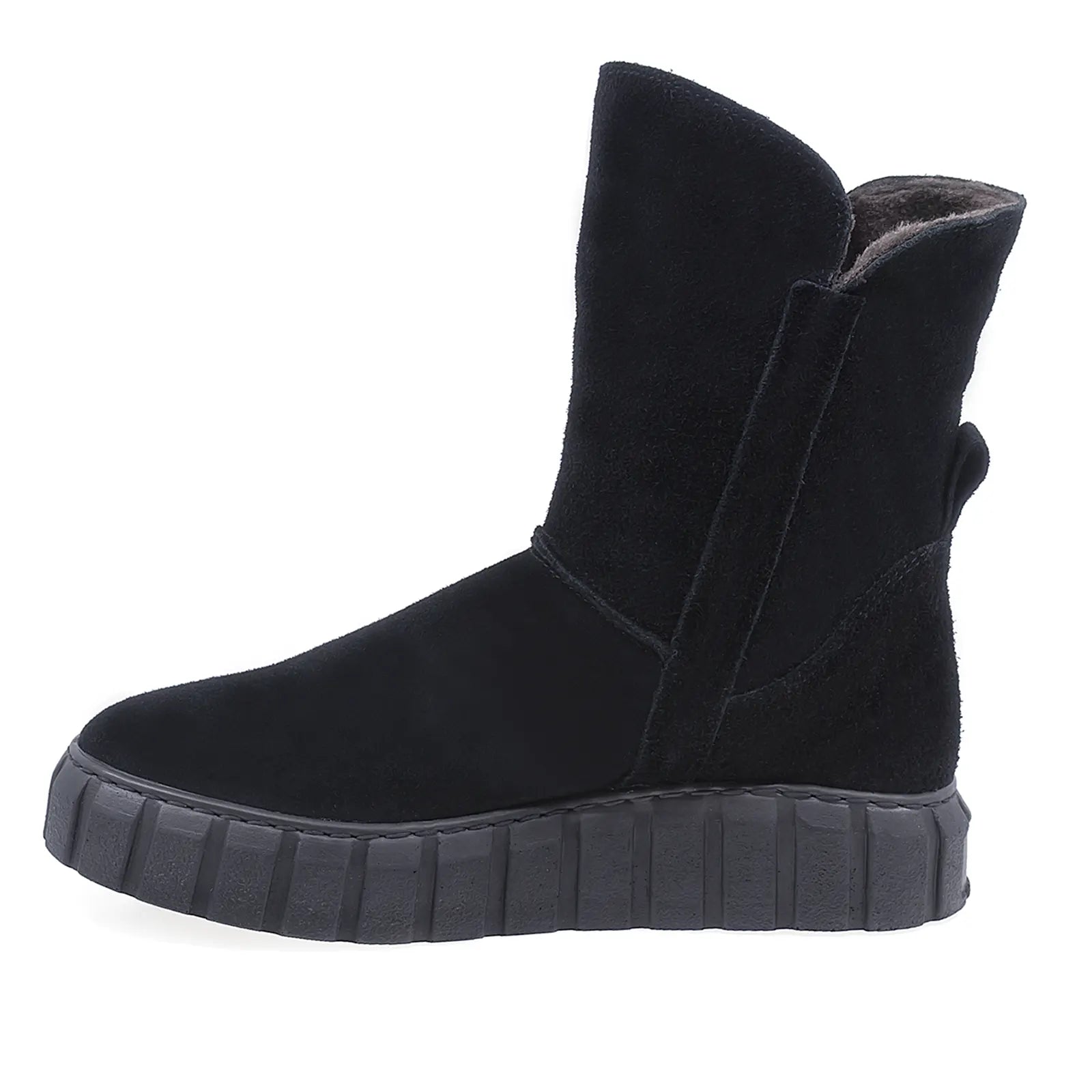 Ghete Dama Casual Anna Viotti Piele Intoarsa D44-4472 Negru