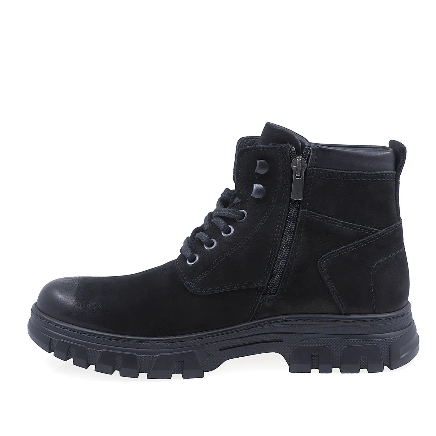 Ghete barbati casual Goretti piele nubuc B36-1143 negru