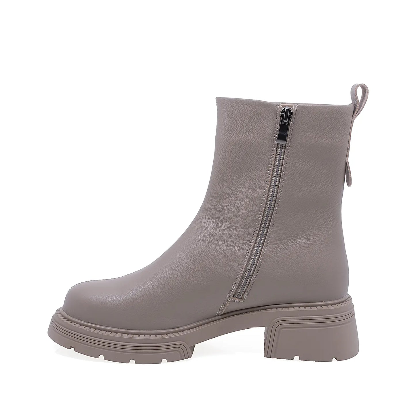 Ghete Dama Casual Anna Viotti Piele Naturala D106-M126-M556-1 Taupe