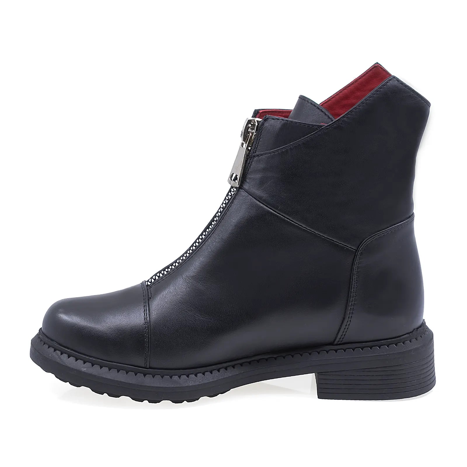 Ghete Dama Casual Anna Viotti Piele Naturala D44-4402 Negru