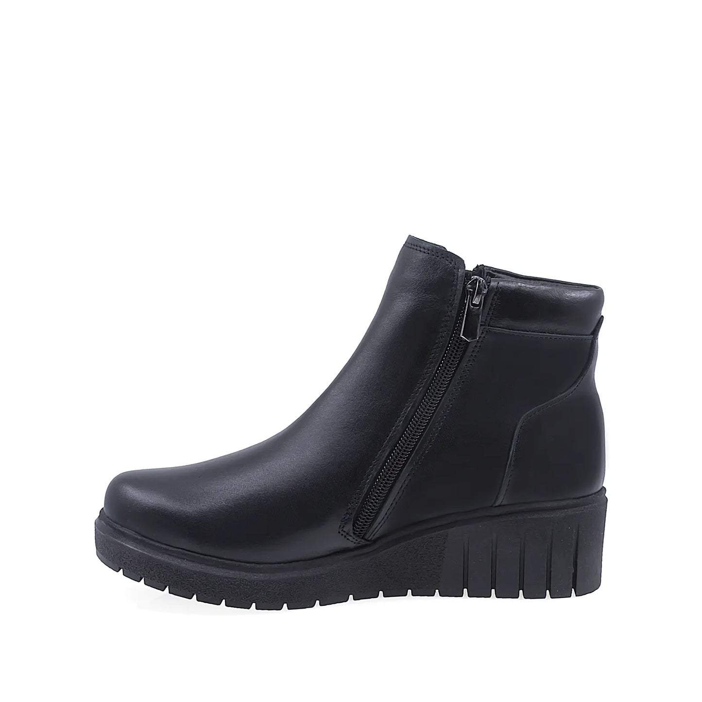 Ghete Dama Casual Anna Viotti Piele Naturala D70-8004-N Negru